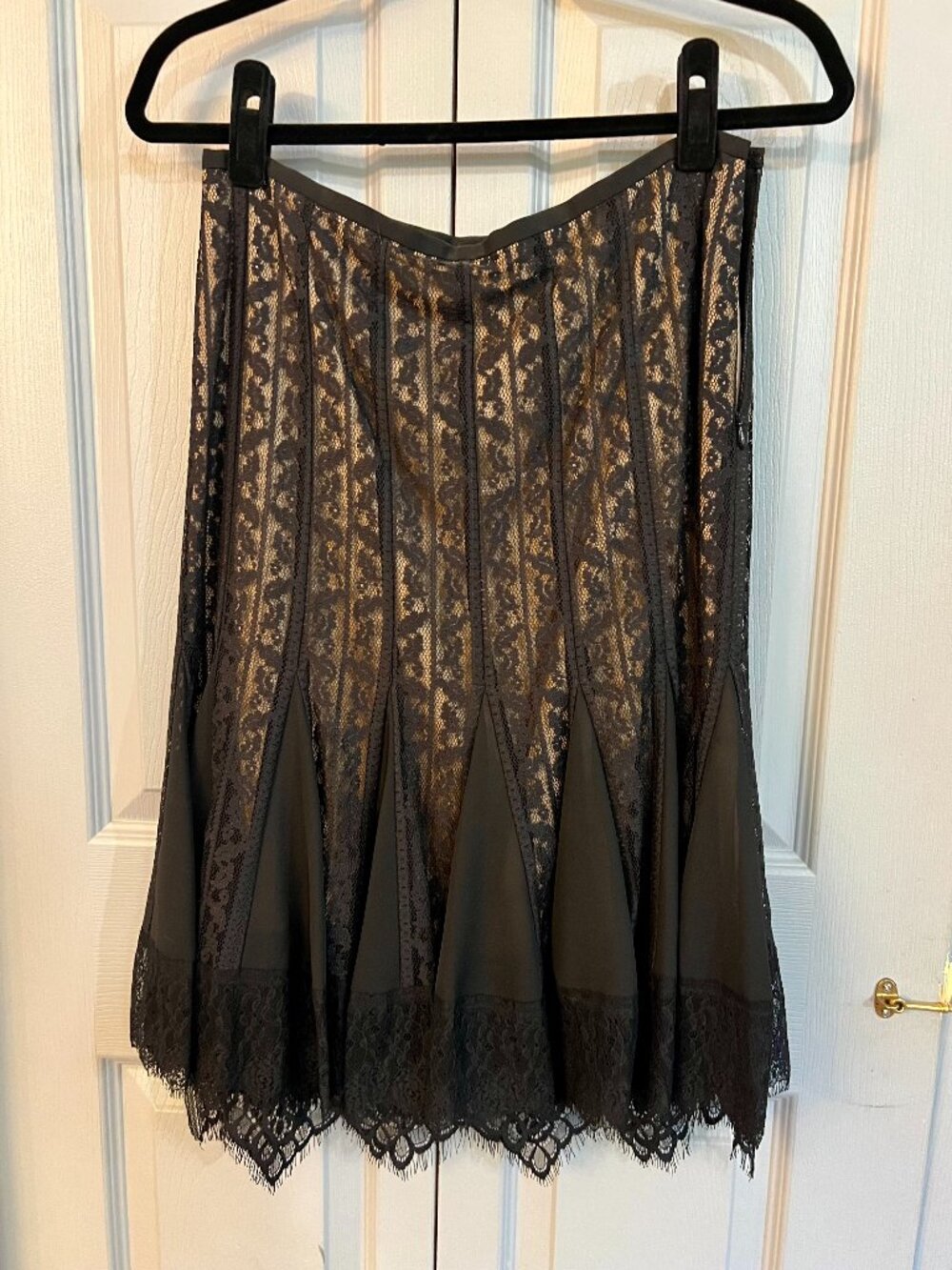 Ann Taylor LOFT Lace Midi Romantic Dark Academia Victorian Skirt
